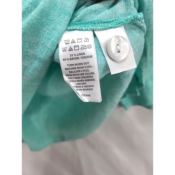 Sigrid Olsen Linen Blend Top Blouse NWT Sz 2X Cruise Resort Wear Pullover Tunic - Picture 6 of 12